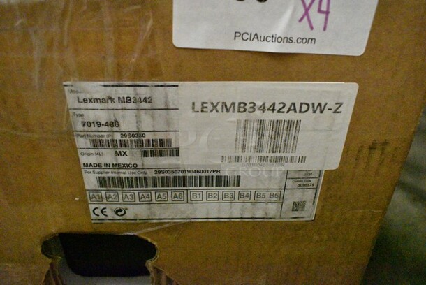 4 Various Items Including 2 Brother PLX3817 Sewing Machine, Janomb HD-3000 Sewing Machine, Lexmark LEXMB3442ADW-Z Printer. 4 Times Your Bid!  - Image 12 of 12