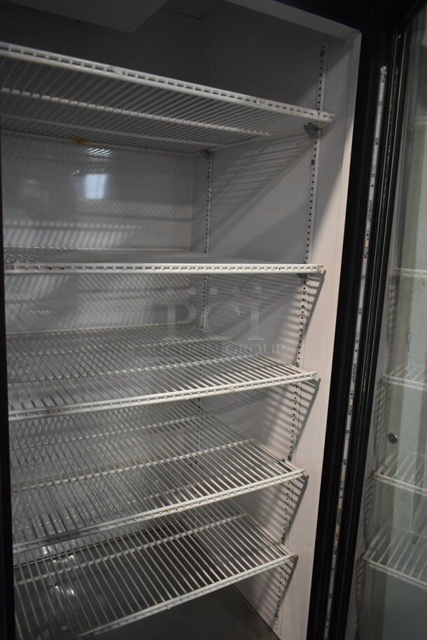 2014 True CVM-49 ENERGY STAR Metal Commercial 2 Door Reach In Cooler Merchandiser w/ Poly Coated Racks. 115 Volts, 1 Phase. Tested and Working! - Image 3 of 5