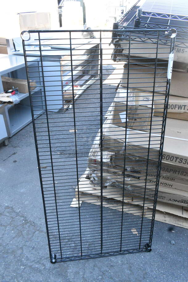 4 BRAND NEW SCRATCH AND DENT! Wire Shelves, 164TS1000 Lancaster Table & Seating 10" Cast Iron Table Base Spider, 109APR1820L Regency 20 Pan End Load Bun / Sheet Pan Rack with Non-Marking Casters - Unassembled. 4 Times Your Bid! May Be Missing Pieces.   - Image 3 of 8