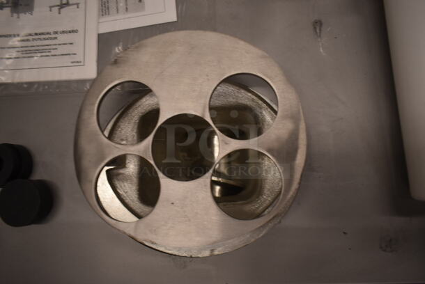 BRAND NEW SCRATCH AND DENT! 2024 Pro-Cut KG-32-XP Metal Commercial #32 Electric Meat Grinder with Stand. 220 Volts, 3 Phase.  - Image 7 of 12