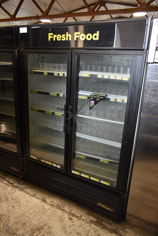 2015 True GDM-49 ENERGY STAR Metal Commercial 2 Door Reach In Cooler Merchandiser w/ Poly Coated Racks. 115 Volts, 1 Phase. Tested and Working! - Image 2 of 9