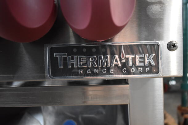 BRAND NEW! ThermaTek TSP18-2N Stainless Steel Commercial Countertop Natural Gas Powered 2 Burner Range. - Image 8 of 9