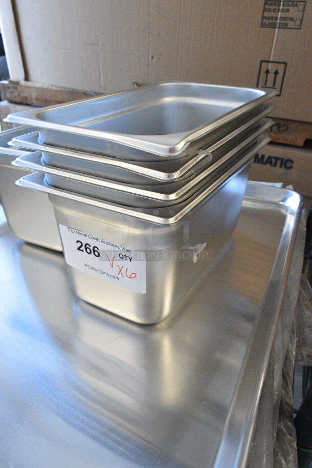 6 BRAND NEW SCRATCH AND DENT! Items Including 5 Stainless Steel Drop In Bins and 1 Full Size Baking Pan. 6 Times Your Bid!  - Image 4 of 9