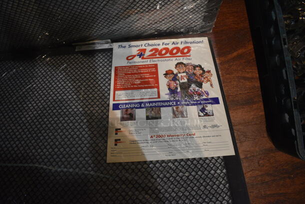 2 BRAND NEW A2000 Permanent Electrostatic Air Filters. 21x1x30. 2 Times Your Bid! (bar) - Image 5 of 5