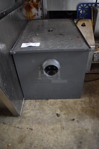 Gray Metal Grease Trap. 17x27x17