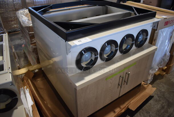 BRAND NEW! Royston 62091046-633 Metal Soda Station w/ 4 Cup Dispensers and 2 Doors. 36x37x32 - Image 5 of 7