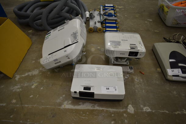3 Projectors; Sanyo PLC-XK3010, Epson H855A and Epson 595Wi. 3 Times Your Bid! (Main Building)