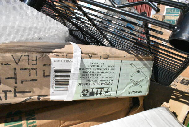 20 BRAND NEW Boxes Including 966UPWIDEB OneUp by Choice White 2-Ply Wide Interfold 6 1/2" x 8 1/2" Dispenser Napkin - 6000/Case, 433NHT108 Choice 1/6 Standard Size White "Happy Face" Heavy-Duty Plastic T-Shirt Bag - 500/Case, 2 Box 130WSPOON Choice Medium Weight White Plastic Teaspoon - 1000/Case, Dart C57PST1 ClearSeal Hinged Lid Plastic Container 6" x 5 13/16" x 3", 5002DNAP Choice White 2-Ply Dinner Napkin 17" x 15". 20 Times Your Bid!  - Image 10 of 12