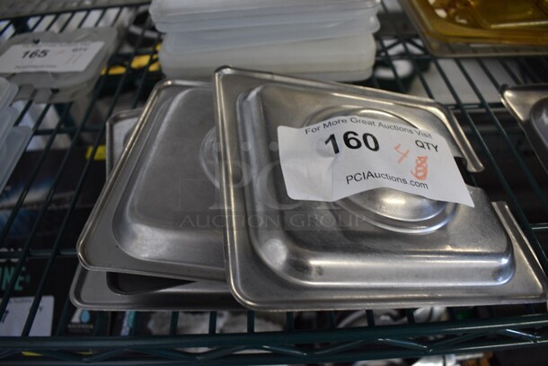 4 Stainless Steel 1/6 Size Drop In Bin Lids. 4 Times Your Bid! - Image 2 of 2