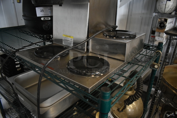 Newco NKLP3AF Stainless Steel Commercial Countertop 3 Burner Coffee Machine w/ Poly Brew Basket. 120 Volts, 1 Phase.  - Image 3 of 5
