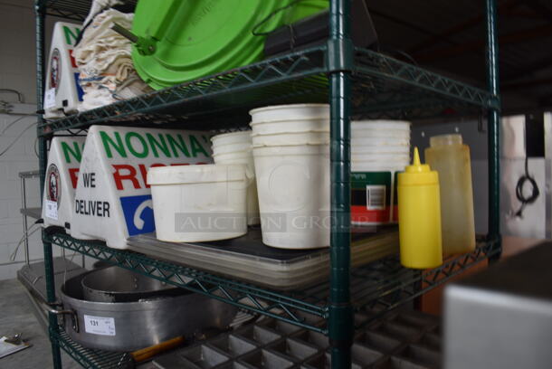 ALL ONE MONEY! Lot of 2 Car Toppers , Plastic Buckets, Metal Pans And More. - Image 3 of 4