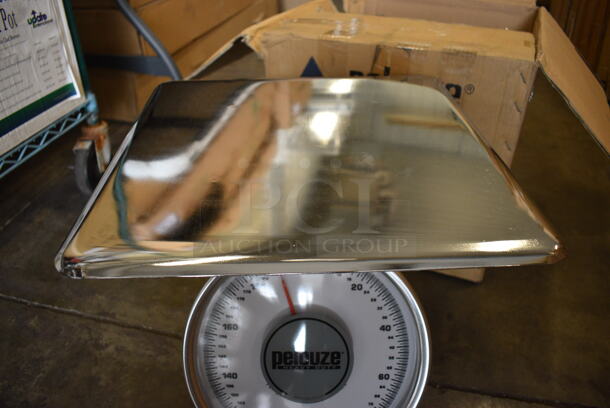 BRAND NEW IN BOX! Pelouze Metal Countertop Heavy Duty Food Portioning Scale. 15.5x15.5x14.5 - Image 5 of 7
