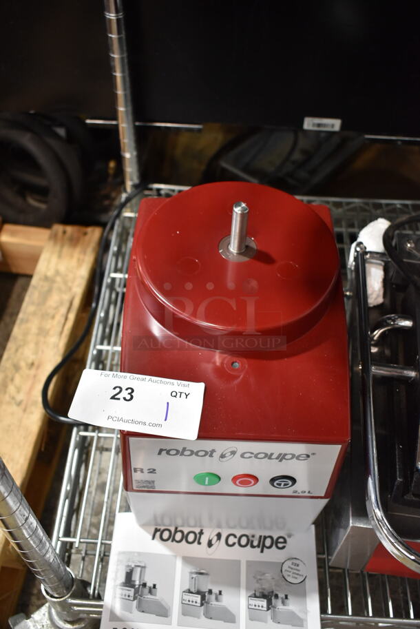 BRAND NEW SCRATCH AND DENT! Robot Coupe R2B Metal Commercial Countertop Food Processor w/ Bowl, Lid and S Blade. 120 Volts, 1 Phase. Tested and Working! - Image 4 of 6