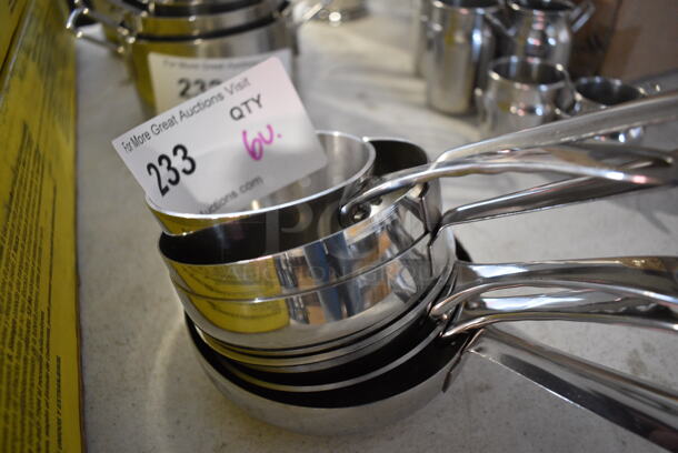 6 Various Stainless Steel Skillets. Includes 7x3.5x1.5. 6 Times Your Bid! - Image 2 of 3