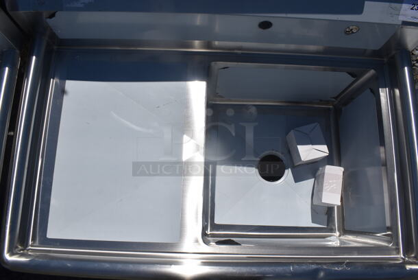 BRAND NEW SCRATCH AND DENT! Steelton Stainless Steel Commercial Single Compartment Sink w/ Left Side Drain Board. No Legs. Bay 18x18x12. Drain Board 16x20.5 - Image 4 of 4