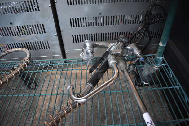 Metal Commercial Spray Nozzle Attachment w/ Faucet and Handles - Image 2 of 3
