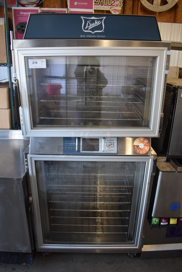 Duke TSC-6/18 Stainless Steel Commercial Electric Powered Oven Proofer on Commercial Casters. 208 Volts, 1 Phase. 37x30.5x78 - Image 1 of 6