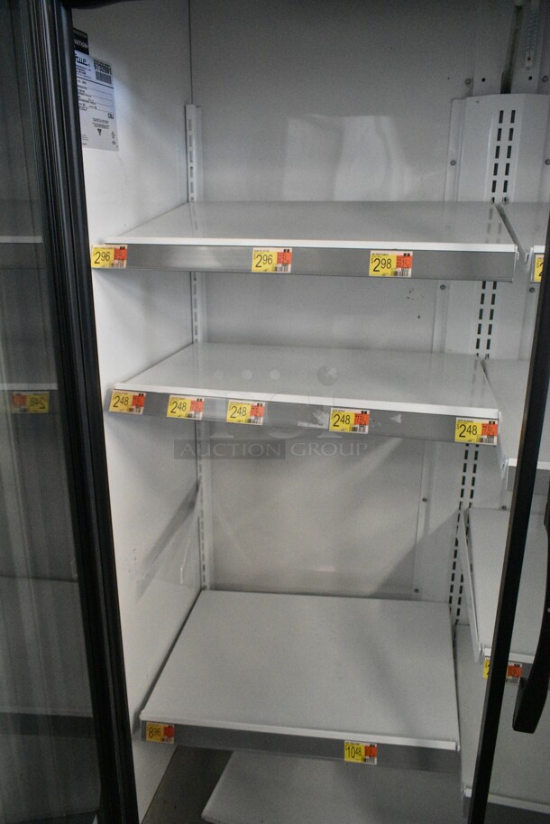 2019 True TVM-48SL-HC Metal Commercial 2 Door Reach In Cooler Merchandiser w/ Racks. 115 Volts, 1 Phase. Tested and Working! - Image 4 of 5