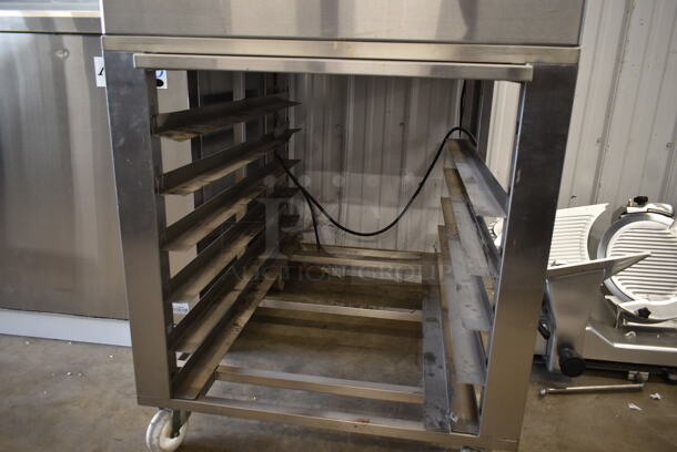 2018 Sun-Mate SCVE-6C-ST Stainless Steel Commercial Natural Gas Powered Convection Oven on Pan Rack w/ Commercial Casters. 110 Volts, 1 Phase. - Image 4 of 8