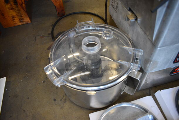 2015 Sammic CK-301 Metal Commercial Countertop Food Processor w/ Bowl, 4 BRAND New Blades and Blade Cover. 120 Volts, 1 Phase. 16x16x23. Tested and Working! - Image 3 of 12