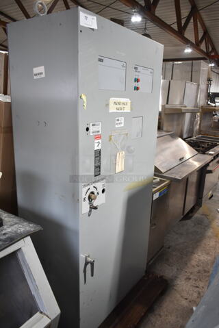 Asco 736090 7000 Series Metal Commercial Non Automatic Transfer Switch. 
