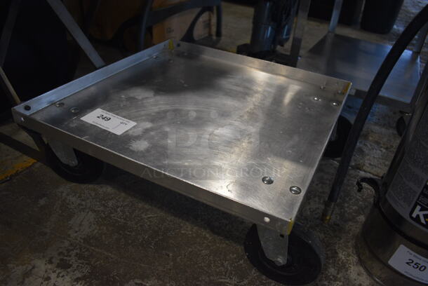 Metal Commercial Dish Caddy Dolly on Commercial Casters. 21x21x7.5 - Image 2 of 3