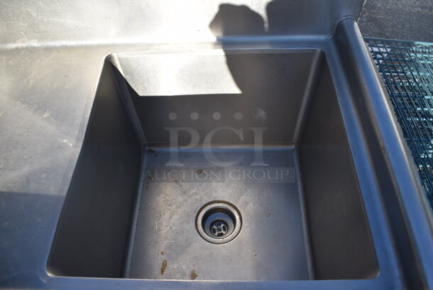 Stainless Steel Commercial Single Bay Sink w/ Left Side Drain Board. 39x24x45. Bay 18x18x14. Drain Board 16x20x1 - Image 4 of 6