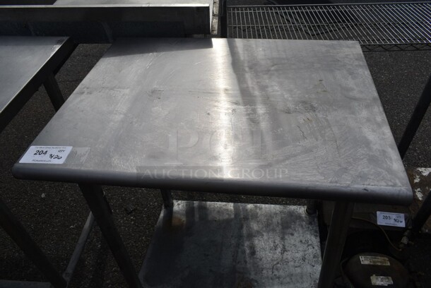 Stainless Steel Table w/ Metal Under Shelf. - Image 2 of 3