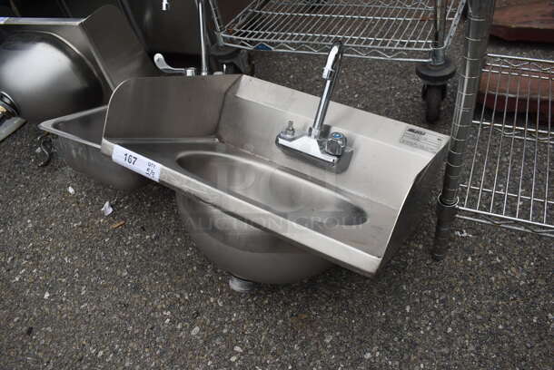 Eagle HSA-10-F-LRS Commercial Stainless Steel Wall Mount Hand Sink - Image 3 of 5