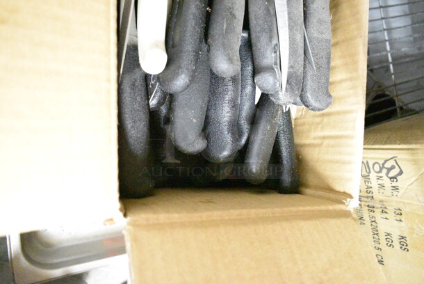 50 SHARPENED Stainless Steel Knives Including Boning Knives. 50 Times Your Bid!  - Image 2 of 5