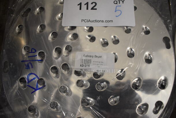 5 BRAND NEW! Metal Pelican Head Grating Blades; KD-3/16, KD-1/2, Two KD-5/16, KD-GD. 9.25x9.25. 5 Times Your Bid! - Image 10 of 10