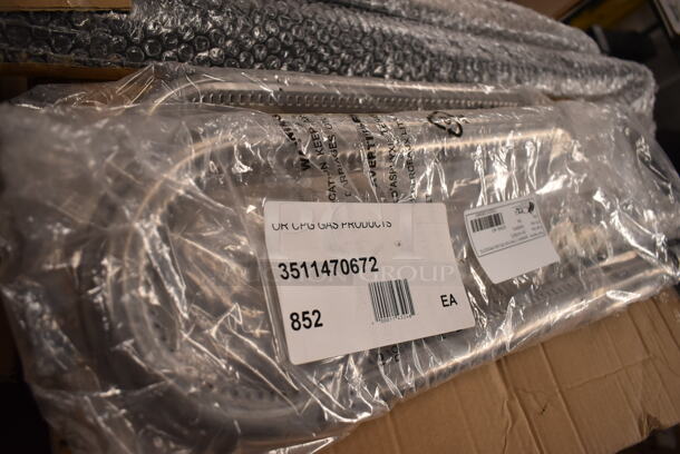 PALLET LOT of 27 BRAND NEW Boxes Including 3 Box Lancaster Table 164TCOLROD25 Lancaster Table & Seating 25 3/16" Standard Height Table Base Column and Rod, Waterloo 8" Center Faucet, 433NHTBIO EcoChoice 1/6 Standard Size Biodegradable Standard-Duty Plastic T-Shirt Bag - 500/Case, 2 Box Choice Medium Weight Cutlery Kits, 127PL2 Choice PET Plastic Lid for 1.5 to 2.5 oz. Souffle Cup / Portion Cup - 2500/Case, M1017-2X Malt Impact ProMax M1017-2XL White Microporous Zipper Front Long Sleeve Coveralls with Elastic Wrists and Ankles - 2XL, 3511470672 Cooking Performance Group 3511470672 U Type Burner Assembly CBL / CBL Countertop Charbroilers and G / GT Countertop Griddles, 129MCS28B Choice Black Rectangular Heavy Weight Container, 2 Box 130HSBK1M Visions Black Heavy Weight Plastic Teaspoon - Case of 1000, 500CC9 Choice 9 oz. Clear PET Customizable Plastic Squat Cold Cup - 1000/Case, 750DI1145SD 10" x 14" x 5" 18 Gauge Stainless Steel One Compartment Drop-In Sink. 27 Times Your Bid! - Image 8 of 12