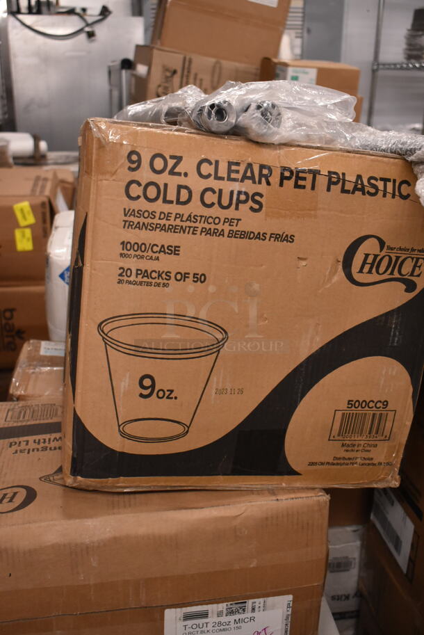 PALLET LOT of 27 BRAND NEW Boxes Including 3 Box Lancaster Table 164TCOLROD25 Lancaster Table & Seating 25 3/16" Standard Height Table Base Column and Rod, Waterloo 8" Center Faucet, 433NHTBIO EcoChoice 1/6 Standard Size Biodegradable Standard-Duty Plastic T-Shirt Bag - 500/Case, 2 Box Choice Medium Weight Cutlery Kits, 127PL2 Choice PET Plastic Lid for 1.5 to 2.5 oz. Souffle Cup / Portion Cup - 2500/Case, M1017-2X Malt Impact ProMax M1017-2XL White Microporous Zipper Front Long Sleeve Coveralls with Elastic Wrists and Ankles - 2XL, 3511470672 Cooking Performance Group 3511470672 U Type Burner Assembly CBL / CBL Countertop Charbroilers and G / GT Countertop Griddles, 129MCS28B Choice Black Rectangular Heavy Weight Container, 2 Box 130HSBK1M Visions Black Heavy Weight Plastic Teaspoon - Case of 1000, 500CC9 Choice 9 oz. Clear PET Customizable Plastic Squat Cold Cup - 1000/Case, 750DI1145SD 10" x 14" x 5" 18 Gauge Stainless Steel One Compartment Drop-In Sink. 27 Times Your Bid! - Image 12 of 12