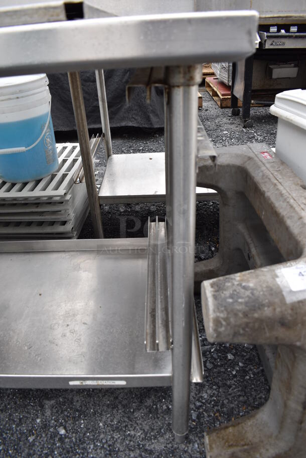 Stainless Steel Commercial 2 Bay Sink w/ Faucet and Handles. 96x30x42. Bays 20x24x18, 20x24x14 - Image 10 of 10