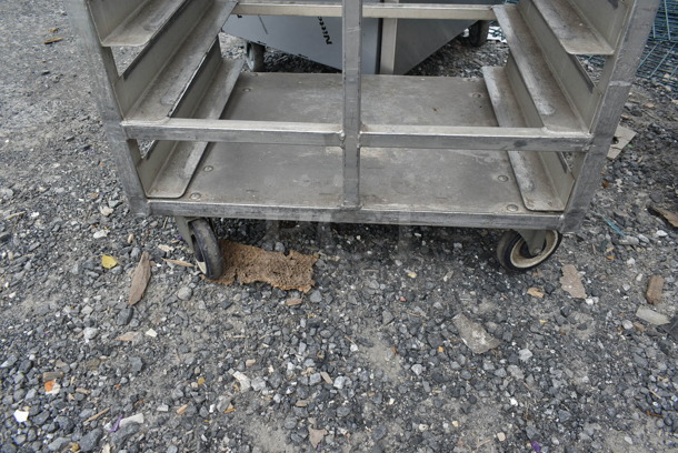 Metal Commercial Pan Transport Rack on Commercial Casters. - Image 4 of 4