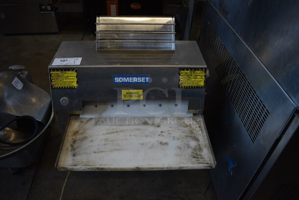 Somerset CDR-2000LC Stainless Steel Commercial Countertop Dough Sheeter. 115 Volts, 1 Phase. 24x26x28. Tested and Does Not Power On - Image 2 of 6