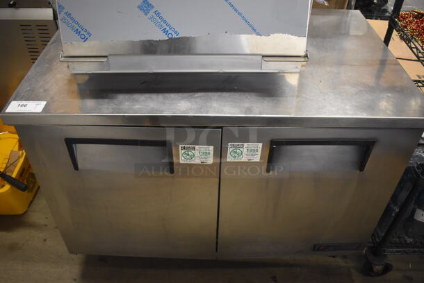 True TUC-48F Stainless Steel 2 Door Undercounter Freezer on Commercial Casters. 115 Volts, 1 Phase. 48.5x30x36. Tested and Working! - Image 6 of 6