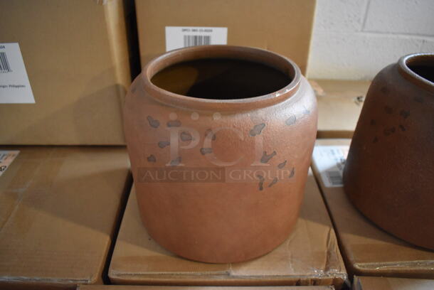 40 Brown Rustic Decorative Vases. 38 BRAND NEW IN BOX! 9.5x9.5x8. 40 Times Your Bid! - Image 2 of 4