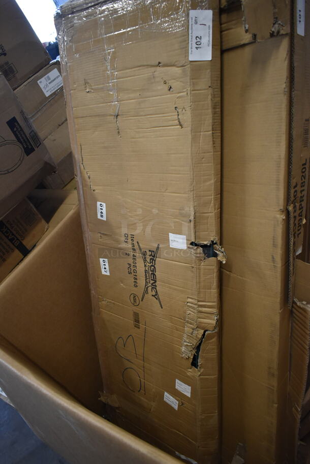 BRAND NEW SCRATCH AND DENT! Regency 460EG1860 18" x 60" NSF Green Epoxy Wire Shelf - Image 2 of 3