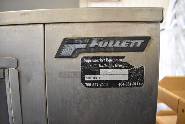 Scotsman Model FME1200AE-3A Stainless Steel Commercial Ice Machine Head on Follett Stainless Steel Commercial Ice Bin. 208/230 Volts, 3 Phase. 60x40x87 - Image 5 of 8
