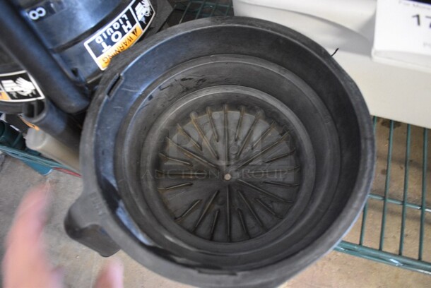 4 Black and Gray Poly Brew Baskets. 9x10x6. 4 Times Your Bid! - Image 3 of 4