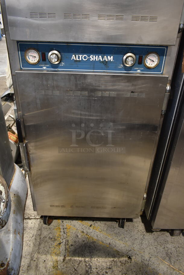 Alto Shaam 1000-UP/SR Halo Heat Stainless Steel Commercial 2 Half Size Door Holding Cabinet on Commercial Casters. 208-240 Volts, 1 Phase. - Image 3 of 7