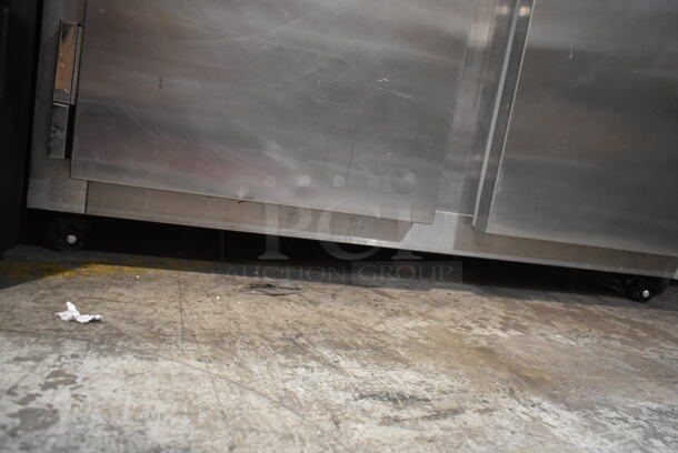 Continental 2R Stainless Steel Commercial 2 Door Reach In Cooler w/ Poly Coated Racks on Commercial Casters. 115 Volts, 1 Phase. Tested and Working! - Image 2 of 5