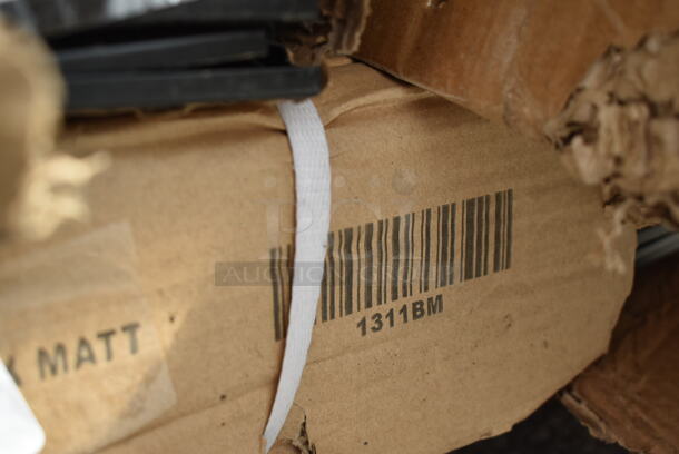 Box of 4 BRAND NEW SCRATCH AND DENT! 1311BM Black Gondola Merchandiser Shelf - Image 3 of 5