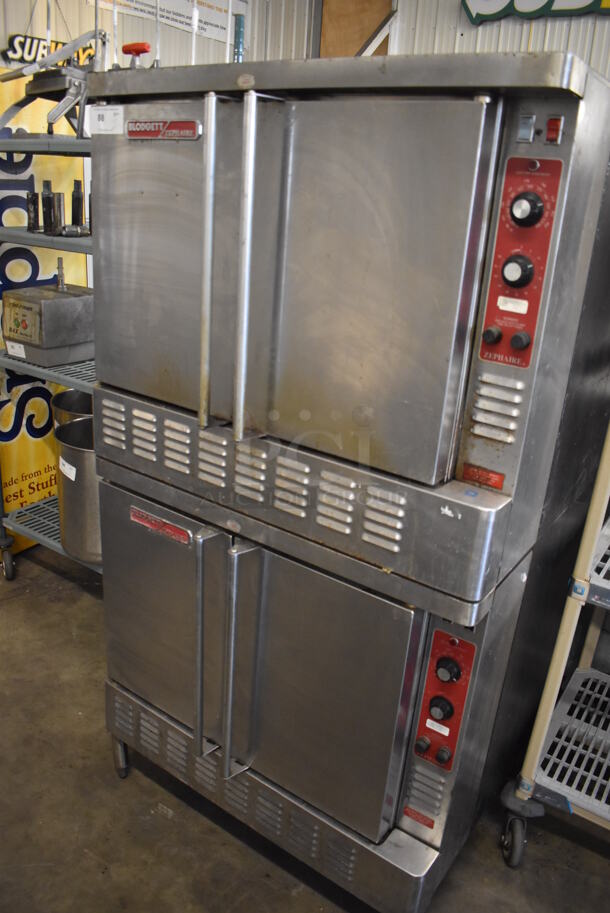 2 Blodgett Zephaire Stainless Steel Commercial Electric Powered Full Size Convection Oven w/ Solid Doors, Metal Oven Racks and Thermostatic Controls. 208-240 Volts. 38x37x72. 2 Times Your Bid! - Image 2 of 7