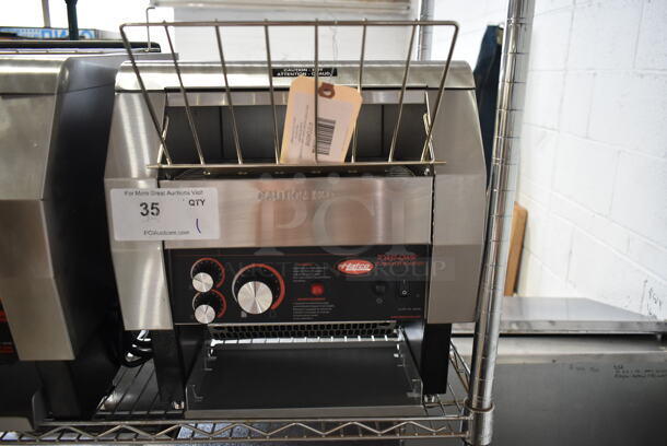 BRAND NEW SCRATCH AND DENT! Hatco TQ-400H Stainless Steel Commercial Countertop Toast Qwik Conveyor Toaster - 3" Opening. 208 Volts, 1 Phase.  - Image 2 of 5