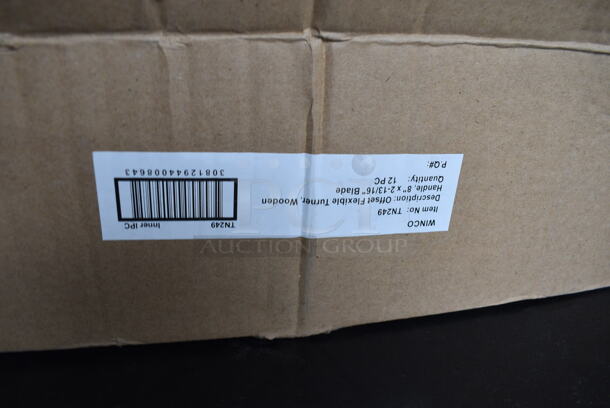 12 BRAND NEW IN BOX! Winco Stainless Steel Spatulas. 14". 12 Times Your Bid! - Image 3 of 3
