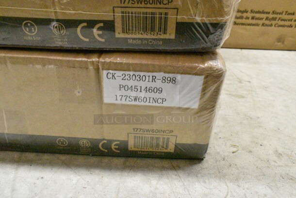 2 BRAND NEW IN BOX! Avantco 177SW60INCP Stainless Steel Commercial 60" High Wattage Strip Warmer with Infinite Controls. 120 Volts, 1 Phase. 2 Times Your Bid!  - Image 4 of 4