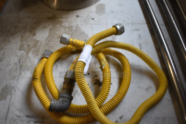 2 Yellow Gas Hoses. 24". 2 Times Your Bid! - Image 4 of 4