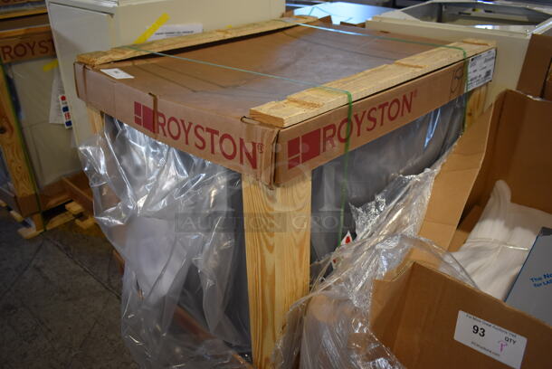 BRAND NEW IN CRATE! Royston 60021507-004 Gray Metal Counter w/ Drop In Bins. 36x29x27 - Image 3 of 5